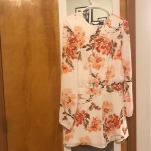 White Aly & Jay Floral Romper